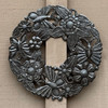 sustainable wall art, rustic flower wreath, eco-friendly décor, upcycled home accent sustainable wall art, rustic flower wreath, eco-friendly décor, upcycled home accent