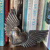 Handmade Haitian Metal Heart with Wings | Eco Fair Trade Art