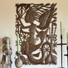 Haitian spiritual art, Vodou symbolism sculpture, Haitian steel drum art, Haitian artisan sculpture