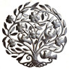 Haitian metal art, Tree of life wall art, Haitian metal wall hanging, Tree of life metal decor, Fair trade metal art, Recycled metal wall art