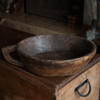 Handcrafted Indian Wooden Chapati Bowl Chapati Dough Bowl Vintage Indian Home, Wooden Chapati Bowl, Wooden Chapati Dough Bowl, Handcrafted Chapati Bowl, Vintage Chapati Folk Art, Indian Home, Indian Housewarming Gift