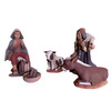 Latin American nativity set, Handmade Christmas nativity Peru, Traditional Andean nativity
