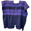 Indigenous Guatemalan clothing
Backstrap loom huipil
Bird motif huipil
Black purple huipil
Authentic Mayan textile
Folk art blouse