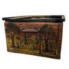Painted tin box
Mexican rural scene