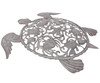 ocean wall sculpture, nautical decor, turtle wall hanging, recycled metal art, fair trade decor, sea life wall art