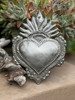 sacred heart wall art
milagro heart
Haitian metal art
recycled steel decor
folk art wall hanging
boho heart decor
spiritual wall art