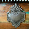sacred heart wall art
milagro heart
Haitian metal art
recycled steel decor
folk art wall hanging
boho heart decor
spiritual wall art