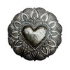 mandala heart wall art
sacred heart decor
Haitian metal art