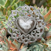 Haitian metal art
lace metal wall art
boho heart decor
recycled steel wall art
folk art heart