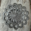 Haitian metal art
boho wall decor
recycled steel art
radiant heart decor
handmade metal heart
