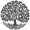 tree of life wall art, metal tree wall decor, bird wall art metal, Haitian metal art, garden wall decor