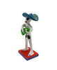 Day of the Dead collectible, clay skeleton figurine, guitar skeleton statue, Dia de los Muertos decor, Mexican artisan pottery