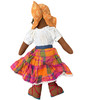 Putumayo style collectible, handmade fabric doll, embroidered folk doll, multicultural decor, boho home decor, soft sculpture doll, handcrafted doll, collectible cloth doll