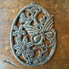 eco friendly decor, Caribbean folk art, handmade ornament, garden wall decor, artisan made wall art