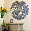 beach house decor, coastal wall decor, tropical bird art, recycled steel sculpture, fair trade decor, handmade Haitian art