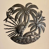 beach house decor, coastal wall decor, tropical bird art, recycled steel sculpture, fair trade decor, handmade Haitian art