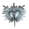 Haitian metal art, sacred heart wall decor, sacred heart sculpture, crossed swords wall art