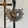 Haitian folk art, recycled steel art, fair trade decor, handmade wall hanging, religious wall decor, spiritual wall art