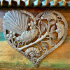 romantic wall decor, garden wall art, artisan metal artwork, eco friendly wall decor, unique gift for bird lovers