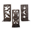 haitian metal art, sun moon stars decor, dove wall art, celestial wall decor, folk art candle holder, tea light holder, wall sconce candle holder, handmade metal art, recycled steel art