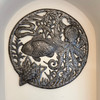 nautical home decor, tropical wall hanging, handmade Haitian art, fair trade wall decor