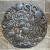 Haitian folk art, Caribbean decor, nautical wall art, handmade metal sculpture