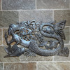 tropical fish wall art, handmade Haitian sculpture, marine life decor, recycled steel artwork, coastal home decor, nautical wall hanging, fair trade art, mermaid decor, Caribbean wall art