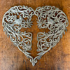 Haitian metal art, Haiti metal art, Haitian wall art, Haitian metal heart, metal heart wall decor