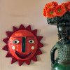 Whimsical sun face wall decor