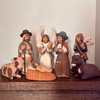 South American nativity, Folk art nativity set, Handmade Christmas decor, Peruvian Christmas nativity, 7 piece nativity set