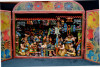 peruvian retablo vegtable stand, mercado, fruit market