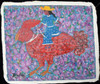 Vintage Primitive Art, Primitive Artist, Primitivism, Haitian Primitivism Artist, Vintage Primitivism Painting 
