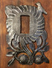 Switch Plate Cover, Rocker, Sunflower, Haiti, Handmade From Recycle Oil Drum (Rocker)