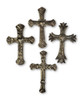 `- Large Wall Cross Collection, Religious Haitian Metal