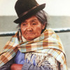 Cholita, Bolivian woman in La Paz with Bowler Hat