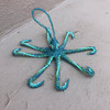 Octopus Aqua Teal, Ornament, Hand Beaded made in Guatemala
