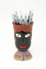 Girl Power Face Face, Guatemalan Face Vase, Guatemalan Folk Art, Vintage Guatemalan Folk Art, Guatemalan Vases, Guatemalan Folk Art, Colorful Home Decor, Vintage Home Decor