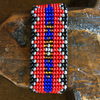 BEADED RED AND BLUE