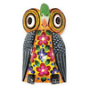 hand carved Guatemalan Owl Wooden mask wall art