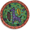Giraffe Wooden Bowl, Wooden Giraffe Bowl, Guatemalan Giraffe Bowl