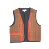 South American Vest, Unisex Bolivian Vest made from Traditional Antique Manta Size Small