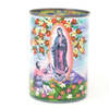 She left a Miraculous Image of her appearance on his cactus fiber cloak, or "tilma", which still exists today for all to see in the Basilica of Our Lady of Guadalupe in Mexico City.