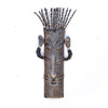Mask, Curly Hair, Voodoo, Haiti, Haitian Art, Handcrafted, Handmade, Sustainable, Eco-Friendly, Recycle, Recyclable