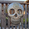 Large Skull, Haiti Metal Art, Day of the Dead Wall Decor