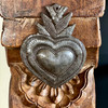 Metal Wall Art, Milagro Sacred Heart, Take Your Worry Away, Ornamental, Gift tag, Handmade in Haiti 3.75" x 3" (SM446-Indiv-F)