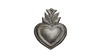 Metal Wall Art, Milagro Sacred Heart, Take Your Worry Away, Ornamental, Gift tag, Handmade in Haiti 3.75" x 3" (SM446-Indiv-F)