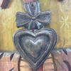 Milagro sacred heart, handmade metal wall art, Haitian metal art, Wiseton Brutus, fair trade décor, recycled oil drum art, handmade Haiti, small heart wall decor, sacred heart gift, inspirational handmade art Milagro sacred heart, handmade metal wall art, Haitian metal art, Wiseton Brutus, fair trade décor, recycled oil drum art, handmade Haiti, small heart wall decor, sacred heart gift, inspirational handmade art