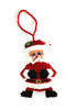 Christmas Tree Ornaments, Santa Claus, Snowman, and Angel, Trio Figurines, Decorative Mini Ornament, Holiday Decorations