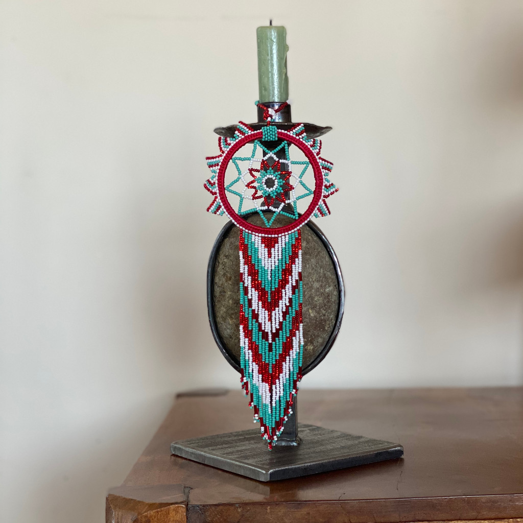 Dream Catcher, Mayan Designs, Turquoise, Red and White Dream Catcher, Handmade Dream Catcher 