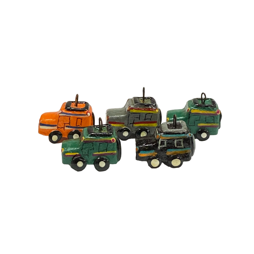 Vintage Clay Charms, Guatemalan Clay Charms, Adventure Truck Charms, Truck charm, jewelry Truck Charms, Jewelry Clay Charms